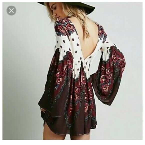 Free People Free Falling Tapestry Babydoll Dress - Picture 6 of 6